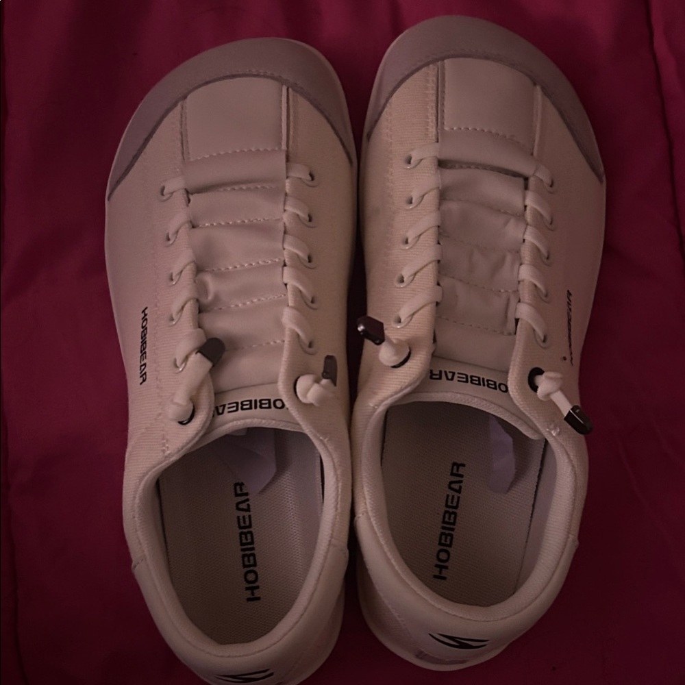 Hobie Cream and Gray Men's Sneakers